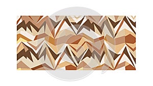Rustic Brown Zigzag Pattern Background, vector design Generative AI