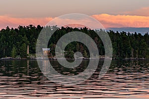 Rustic Cabin on Island in Rainy Lake