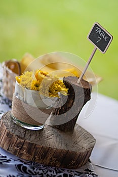 Rustic centerpiece