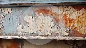 Rustic Charm: Peeling Painted Wooden Furniture Texture