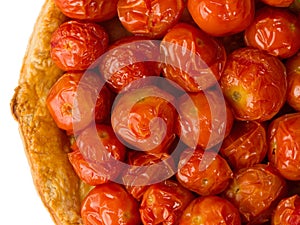 Rustic cherry tomato tarte tatin