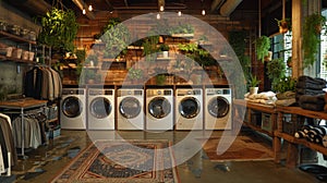 Eco-friendly laundry AI created photo
