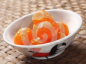 Rustic chinese golden salted egg yolk