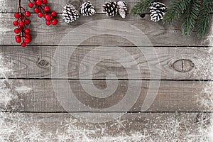 Rustic Christmas background photo