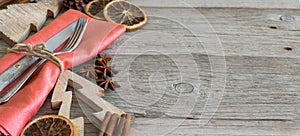 Rustic Christmas Place Setting