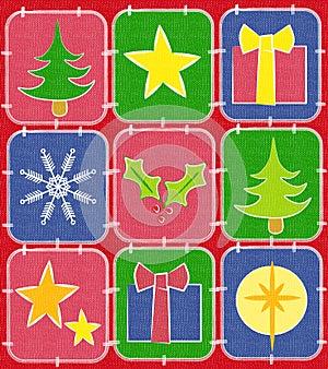 Rustic Christmas Quilt Background 2