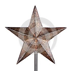 Rustic Christmas star tree topper