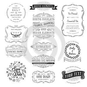 Rustic Clipart Set