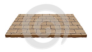 Rustic Cobblestone Path Pavement Texture Design, vector design Generative AI