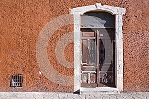 Rustic colonial style entry door
