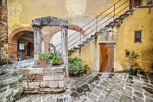 Rustic corner in San Quirico d`Orcia