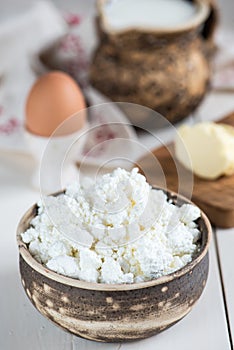 Rustic cottage cheese