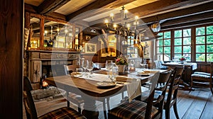 Rustic Cottage Dining Ambiance