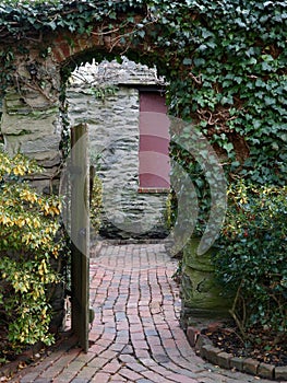 Rustic Courtyard and Garden Path