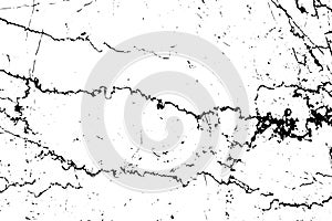 Rustic cracked vector texture with many cracks and scratches. Abstract background. Broken and damaged surface.