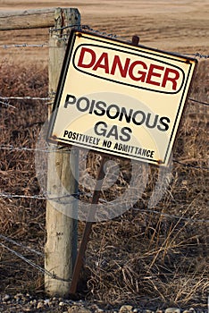 Rustic Danger Sign