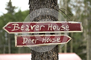 Rustic Directional Signs
