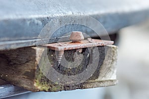 Rustic door hinge