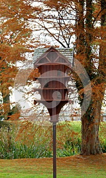 Rustic dovecote on countryside in Sussex