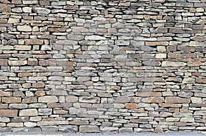 Rustic Dry Stone Wall