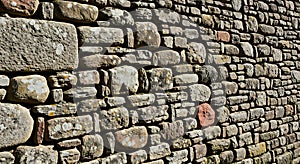 Rustic Dry Stone Wall Texture Background