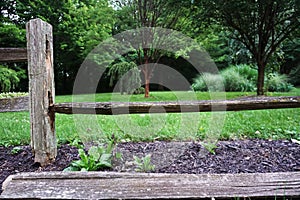 Rustic Drywood Fallen Fence, Frankfort, Indiana, USA