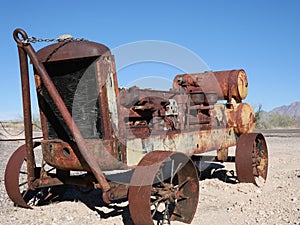 Rustic early farm equipment