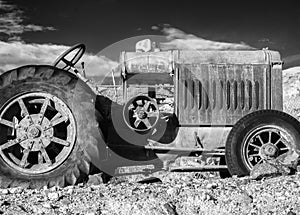 Rustic early farm tractor