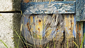 Rustic features weathered and worn