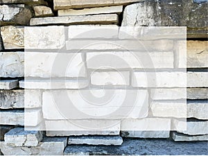 Rustic Flagstone Wall Background With Overlay Box for Copy or Text