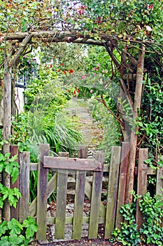 Venkovský zahrada brána 