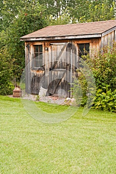 Rustic garden shed