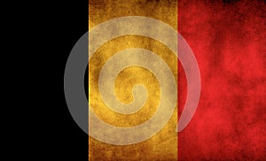 Rustic, Grunge Belgium Flag photo