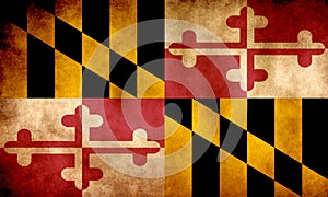 Rustic, Grunge Maryland Flag