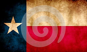 Rustic, Grunge Texas State Flag