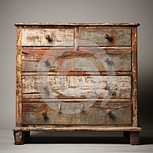 Rustic Hemp Chest Of Drawers: Vintage Charm With Natural Grain
