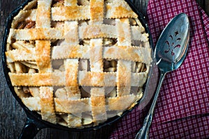 Rustic Homemade Apple Pie dessert