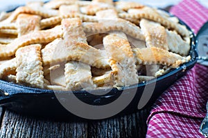 Rustic Homemade Apple Pie dessert