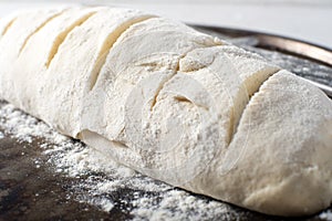 Rustic homemade artisan dough crusty bread