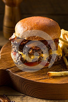 Rustic Homemade Bacon Smashburger