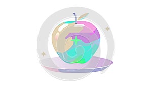 Rustic Honeycomb Pattern with Two Bees, Natural & Sweet, vector design Generative AI