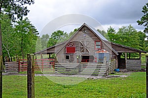 Rustic Horse Stable on Country Farm