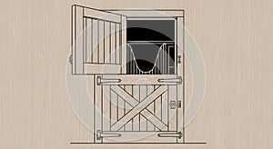Barn Door Illustration