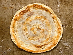 Rustic indian roti prata