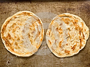 Rustic indian roti prata