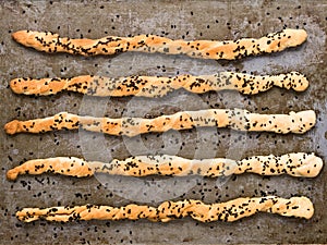 Rustic italian grissini breadstick