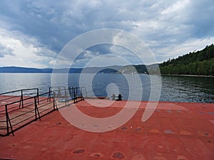 Rustic lake baikal