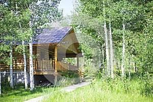 Rustic Log Cabin in the mountains