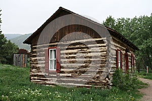 Rustic log home