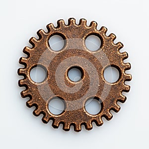 Rustic looking detailed view of a gear